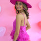 Cloe Hot Pink Feather Tank -