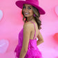 Cloe Hot Pink Feather Tank -