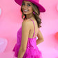 Cloe Hot Pink Feather Tank -