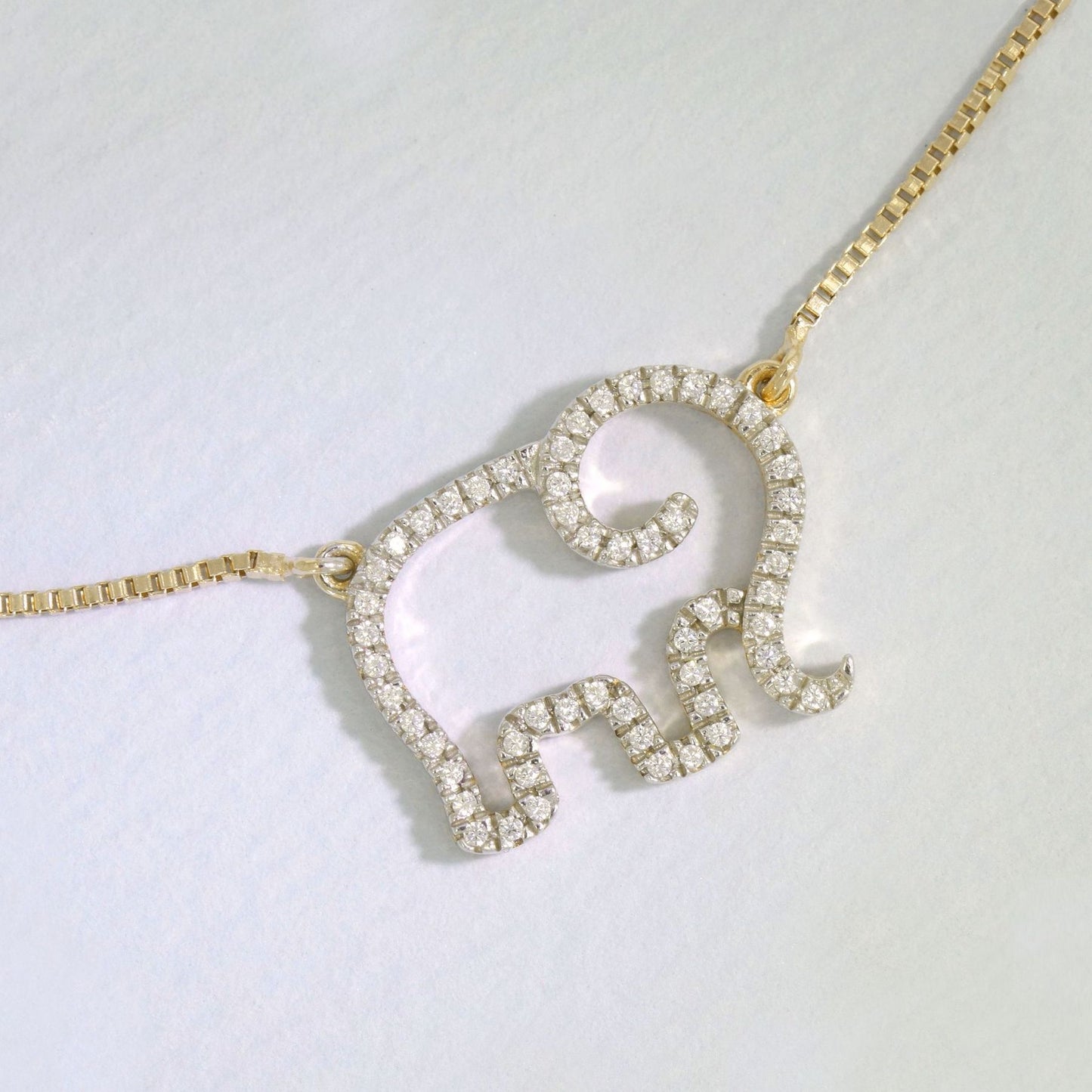 Elephant Diamond Necklace