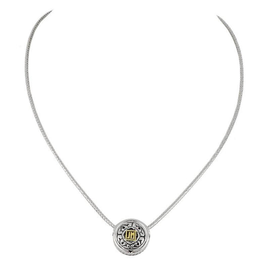 ANTIQUA SLIDING CIRCLE PENDANT ON CHAIN