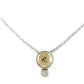 NOUVEAU COLLECTION HAMMERED SERIES SINGLE CZ NECKLACE
