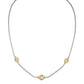 CICLO D'AMOR PETITE TWO TONE 3 STATION NECKLACE
