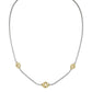 CICLO D'AMOR PETITE TWO TONE 3 STATION NECKLACE