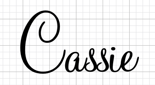 She Name Vinyl Decal