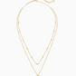 Ari Heart Multi Strand Necklace In Gold