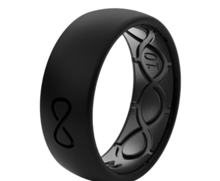 Original Solid Black All Over Groove Ring