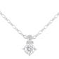 Diamante 2 Carat Rhodium Necklace
