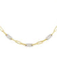 Diamante Three Station Pavé Necklace N5357-RF04