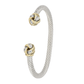Infinity Knot Pave Ends Wire Cuff Bracelet