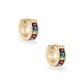 Jack Huggie Earring Gold/ Jewel Tone Mix