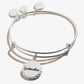 Because I Love You Godmother Charm Bangle- Silver