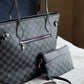 Taylor Checkered Tote - Black
