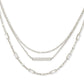 Addison Silver Multi Strand Necklace
