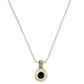 Genuine Black Onyx & Pavé Pendant with Chain K5128-A5F3