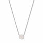 DAVIE PENDANT NECKLACE STERLING SILVER RAINBOW MOONSTONE
