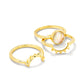 Sienna Sun Ring - Gold Iridescent Abalone - sz 9