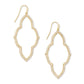 Abbie Open Frame Earring Gold Metal - She Chester