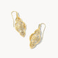 Abbie Drop Earrings Gold Metal