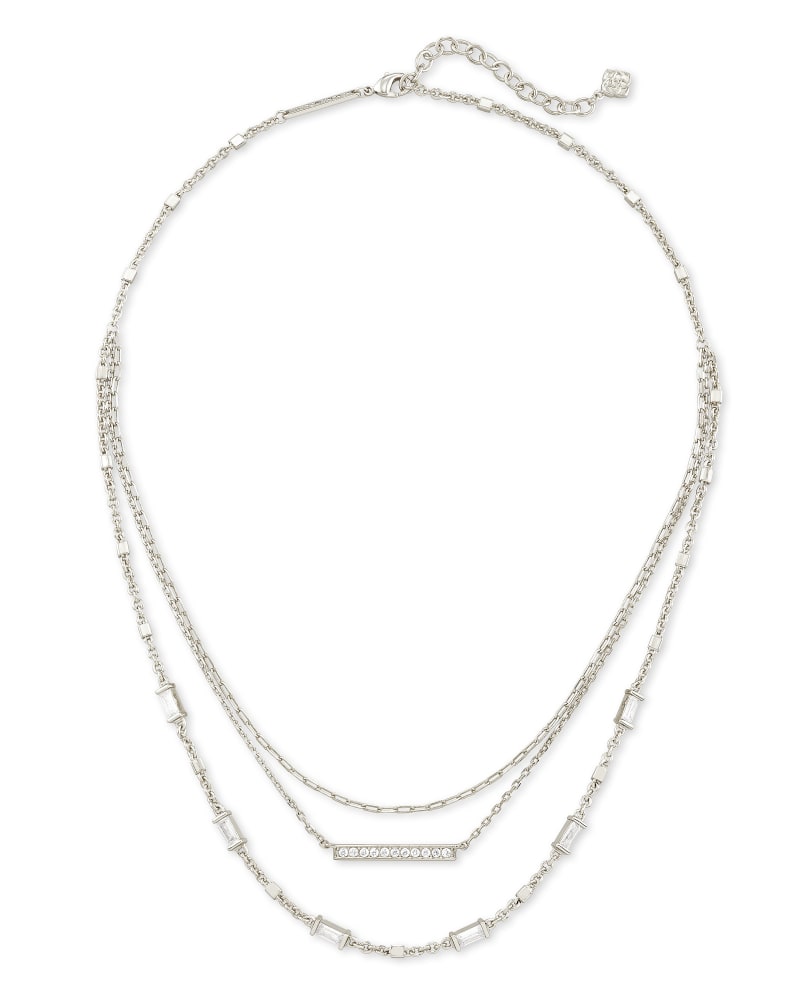 Addison Silver Multi Strand Necklace