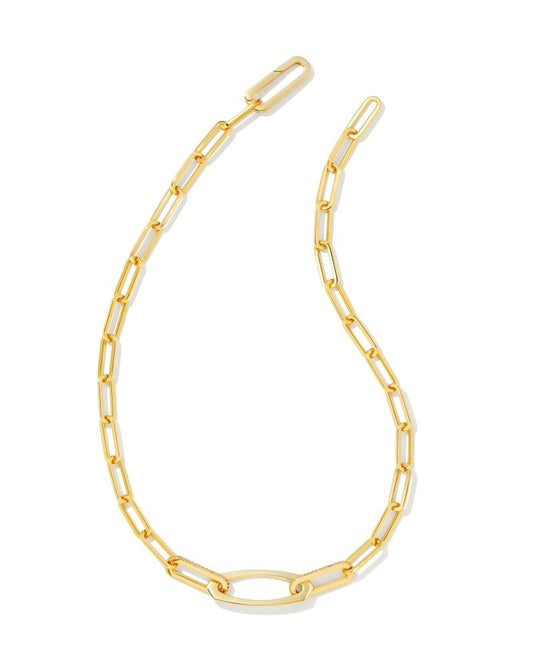 ADELINE CHAIN NECKLACE GOLD METAL - She Chester