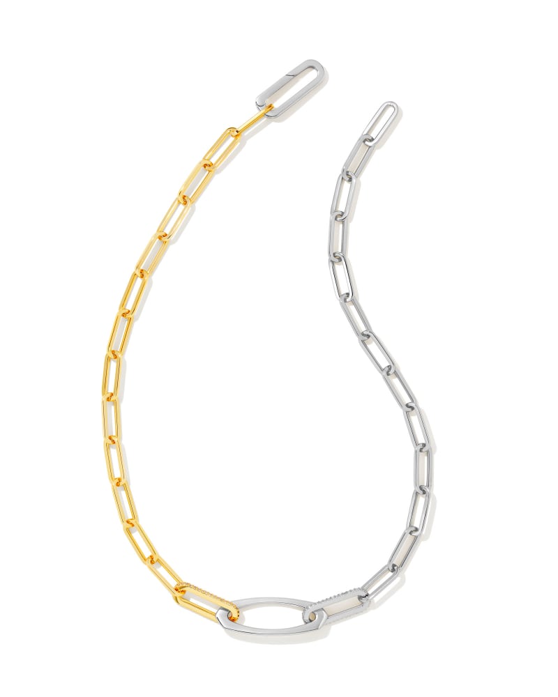ADELINE CHAIN NECKLACE MIXED METAL - She Chester