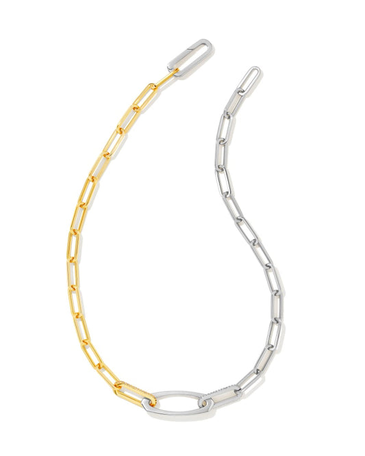 ADELINE CHAIN NECKLACE MIXED METAL - She Chester
