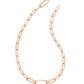 ADELINE CHAIN NECKLACE ROSE GOLD METAL - She Chester