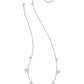 ADELINE STRAND NECKLACE RHODIUM METAL - She Chester