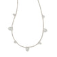 ADELINE STRAND NECKLACE RHODIUM METAL - She Chester
