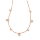 ADELINE STRAND NECKLACE ROSE GOLD METAL - She Chester