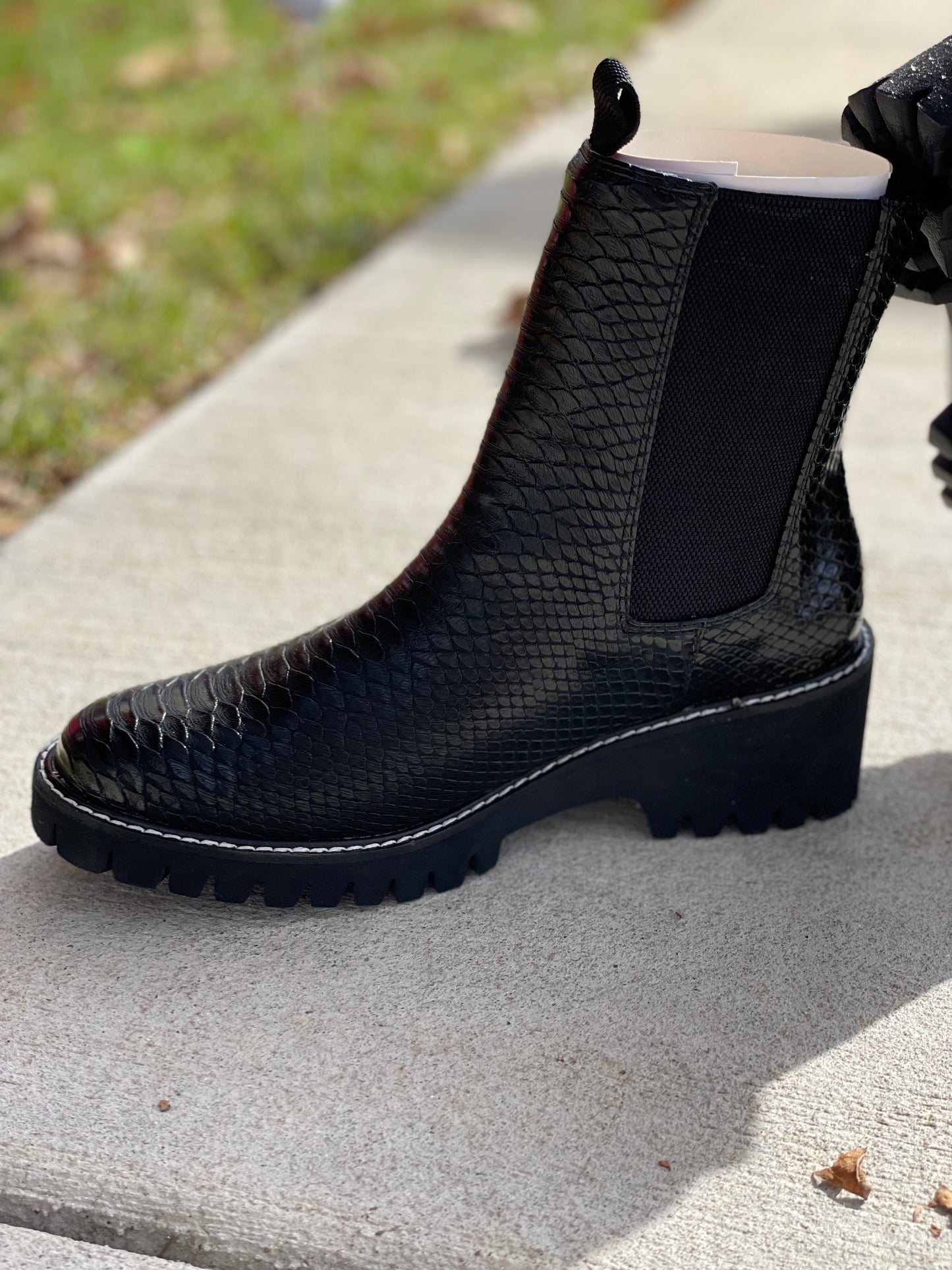 Chase Black Snake Boot
