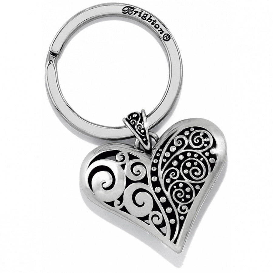 Silver Love Affair Fob Keychain - E14240