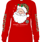 Cheetah Santa Hat SS Long Sleeve - Final Sale