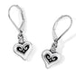 Alcazar Blanc Heart Lever Back Earrings - JA8933 - She Chester