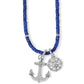 Anchor and Soul Navy Necklace - She Chester