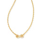 Annie Infinity Gold White Crystal Necklace - She Chester