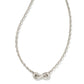 Annie Infinity Rhodium White Crystal Necklace - She Chester