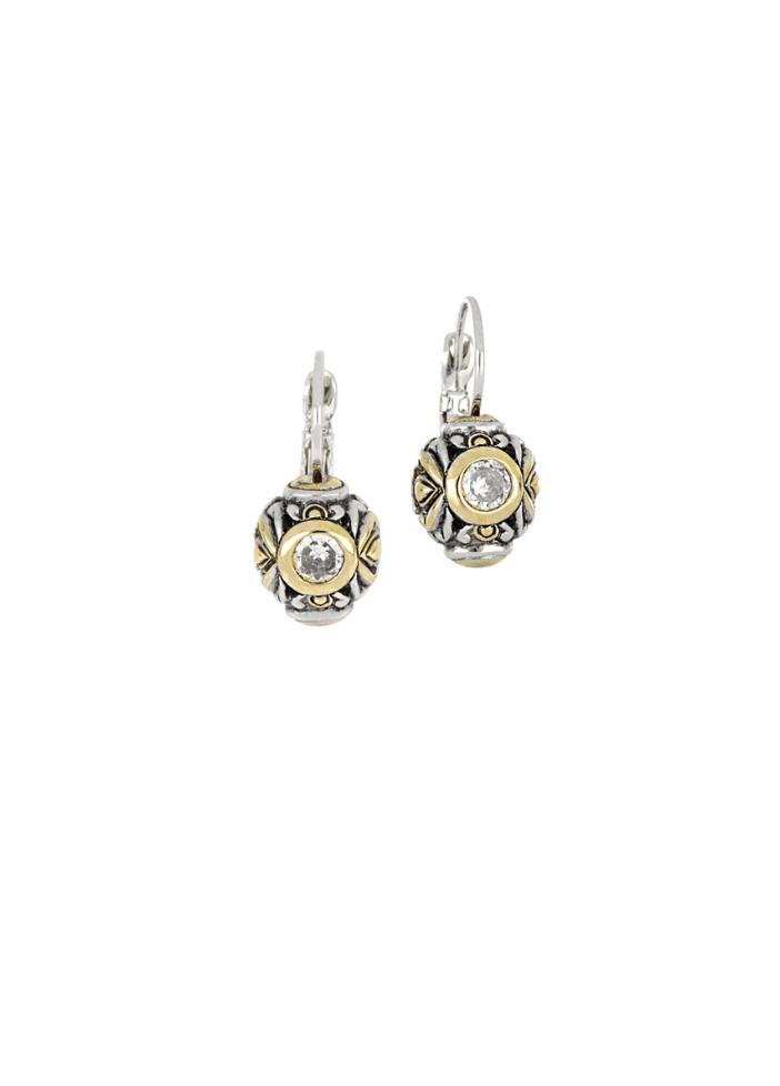 Antiqua Circle French Wire Earrings F3066 - AF00 - She Chester