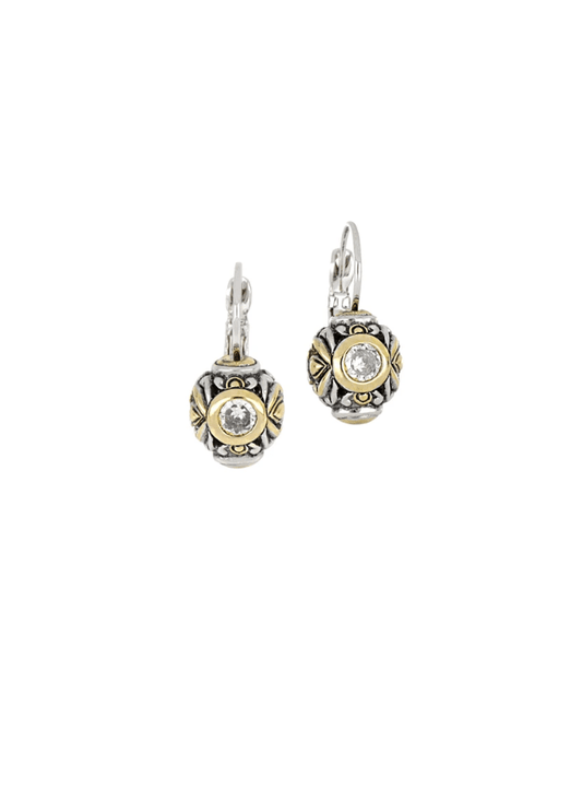 Antiqua Circle French Wire Earrings F3066 - AF00 - She Chester