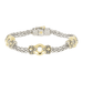Antiqua Gold Circle Three Station Bracelet B2840 - A000 - She Chester