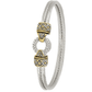Antiqua Pavé Circle Double Wire Bracelet B2818 - AF01 - She Chester