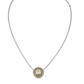 Antiqua Sliding Circle Pendant on Chain N3173 - AF00 - She Chester