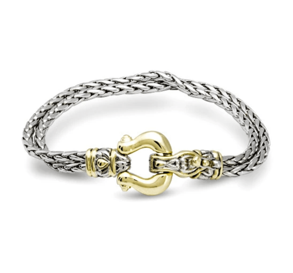 Anvil Double Strand Horseshoe Bracelet B3991 - A00P - She Chester
