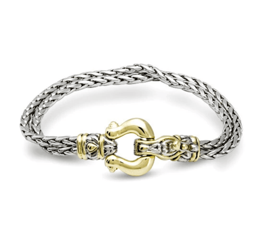 Anvil Double Strand Horseshoe Bracelet B3991 - A00P - She Chester