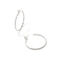 Arden Hoop Rhod Crystakl Earring - She Chester