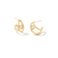 Arden Huggie Ear Gold Crystal - She Chester