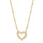 Ari Heart Delicate Bracelet Gold White Crystal - She Chester