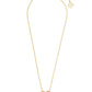 Ari Heart Gold Pendant Necklace In Magenta Magnesite - She Chester