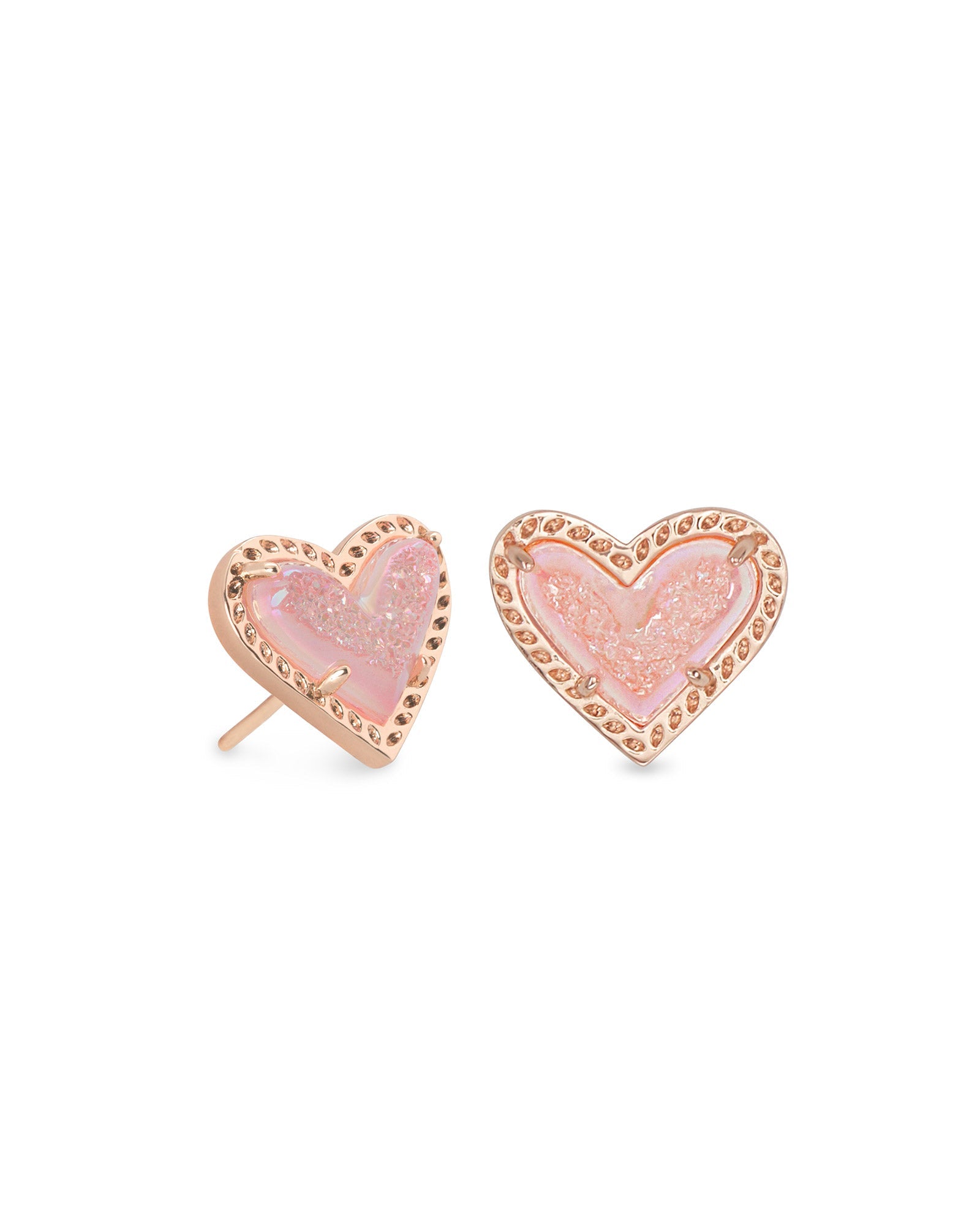 Ari Heart Stud Rosegold - She Chester